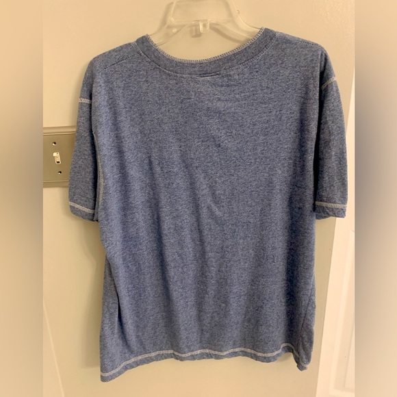 OT Revolution New NWOT Blue Henley Short Sleeve Shirt Men’s XL - Picture 2 of 3